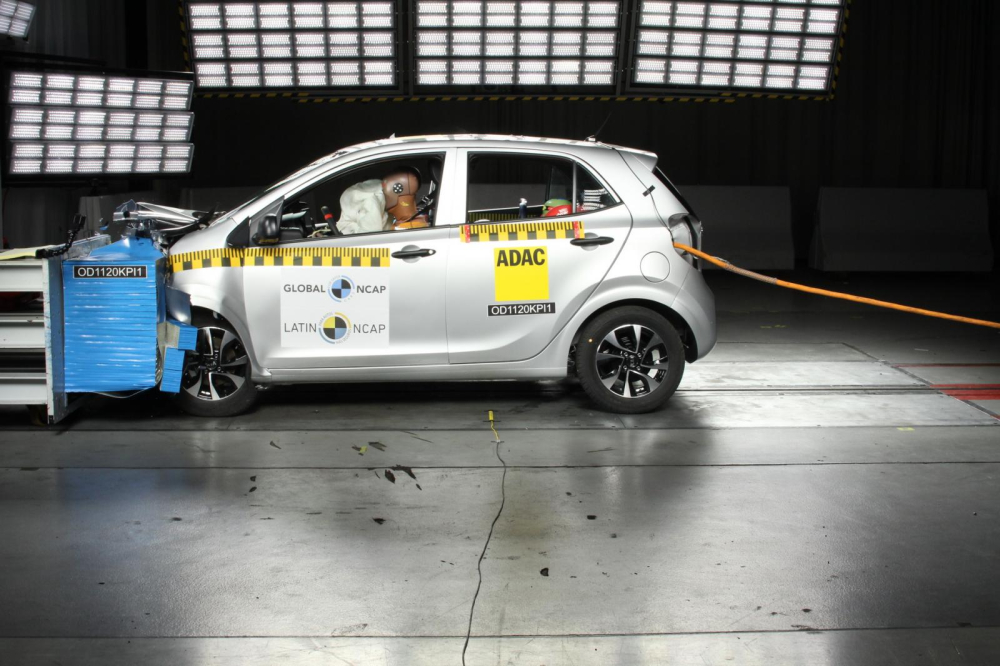 Kia Morning tham gia thử ngiệm an to&agrave;n của Latin NCAP