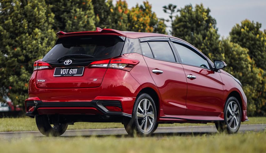 Toyota Yaris 2020 dành cho thị trường Malaysia khi nhìn từ phía sau