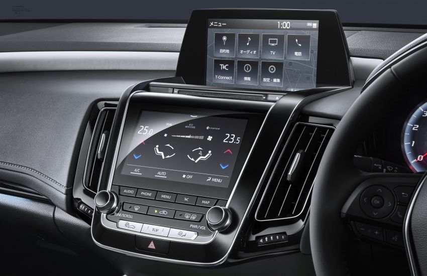 Màn hình điều hòa của Toyota Crown cũ