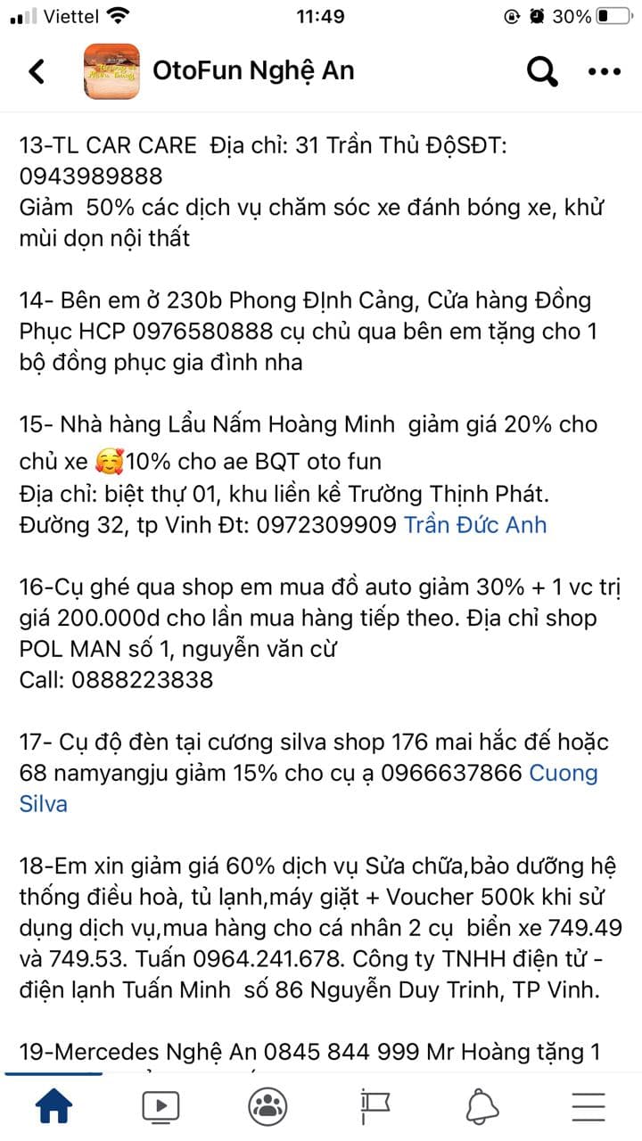 Anh Lợi được tặng đủ mọi loại quà, từ phụ kiện ô tô cho đến gói dịch vụ ăn uống, mua sắm