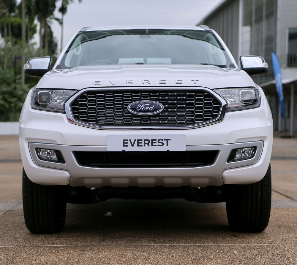 Ford Everest 2021 màu trắng Snow Flake White Pearl
