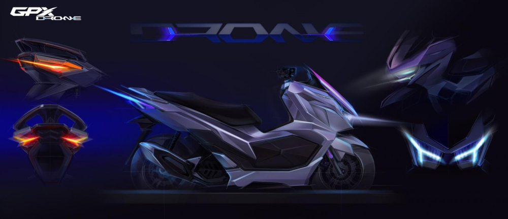 Ảnh concept xe ga GPX Drone