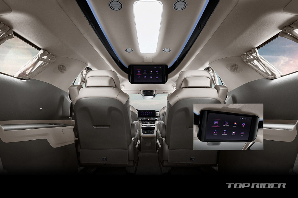 M&agrave;n h&igrave;nh 21,5 inch d&agrave;nh cho h&agrave;nh kh&aacute;ch ph&iacute;a sau của Kia Sedona Hi Limousine 2021