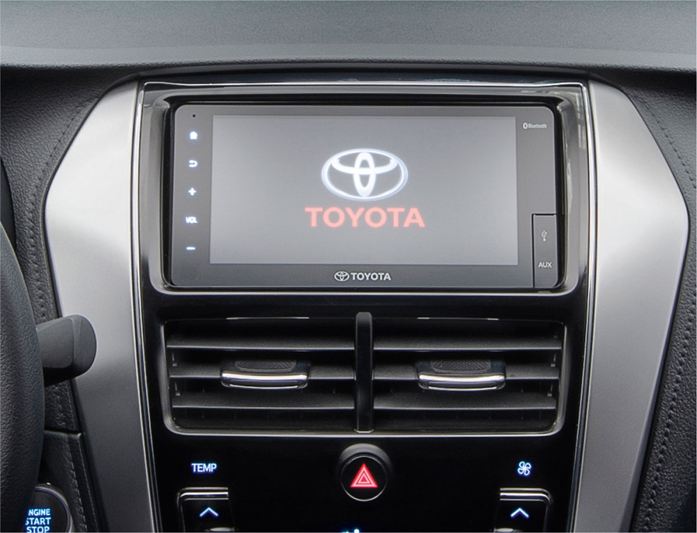 M&agrave;n h&igrave;nh trung t&acirc;m 7 inch của Toyota Vios 2020