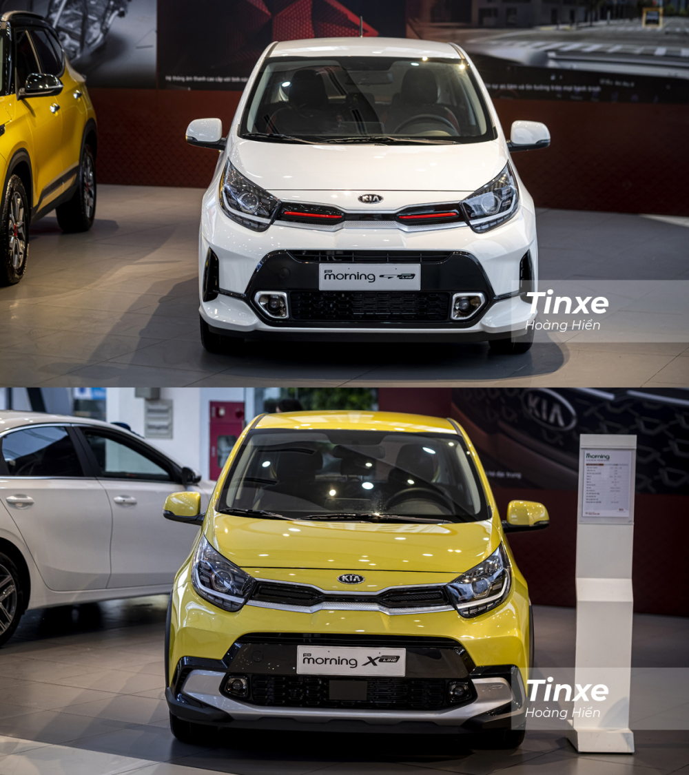 KIA Morning X-line và GT-line về cơ bản có cùng thông số kỹ thuật nhưng lại có sự khác biệt về một số chi tiết ngoại thất và nội thất để tạo sự khác biệt về phong cách.