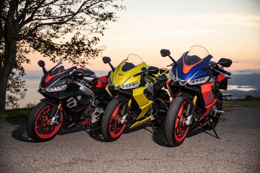 Aprilia RS660 2021 c&oacute; 3 t&ugrave;y chọn m&agrave;u
