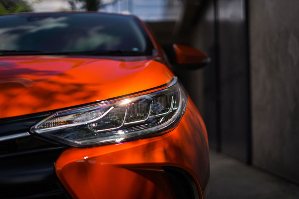 Cận cảnh đèn pha của Toyota Vios 2020
