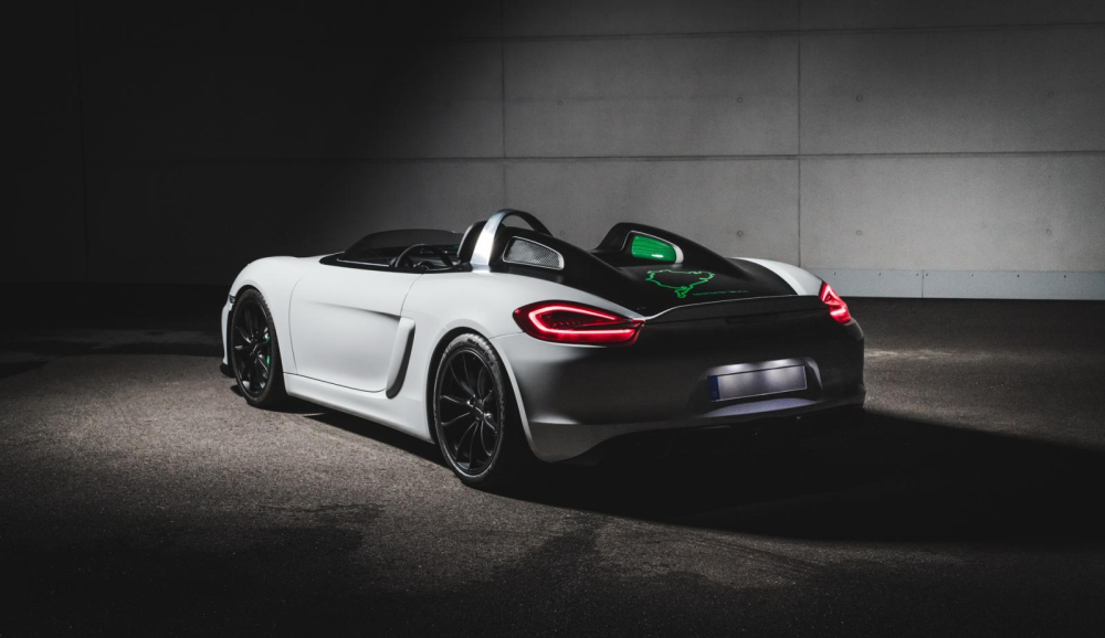 Thiết kế của Boxster Bergspyder lấy nguồn từ xe đua leo đồi 909 Bergspyder năm 1968 Thiết kế của Boxster Bergspyder lấy nguồn từ xe đua leo đồi 909 Bergspyder năm 1968