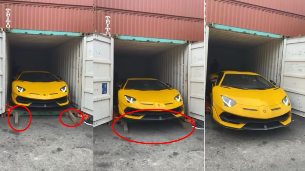 V&agrave; để đưa xe ra ngo&agrave;i chỉ cần c&oacute; 2 cầu dẫn l&agrave; c&aacute;c thanh gỗ