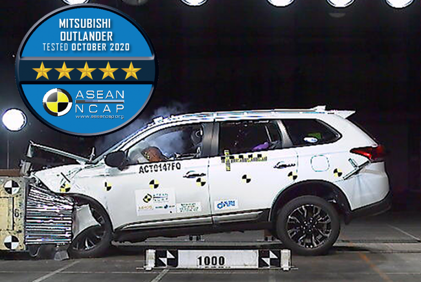 Mitsubishi Outlander đạt đánh giá 5 sao về độ an toàn