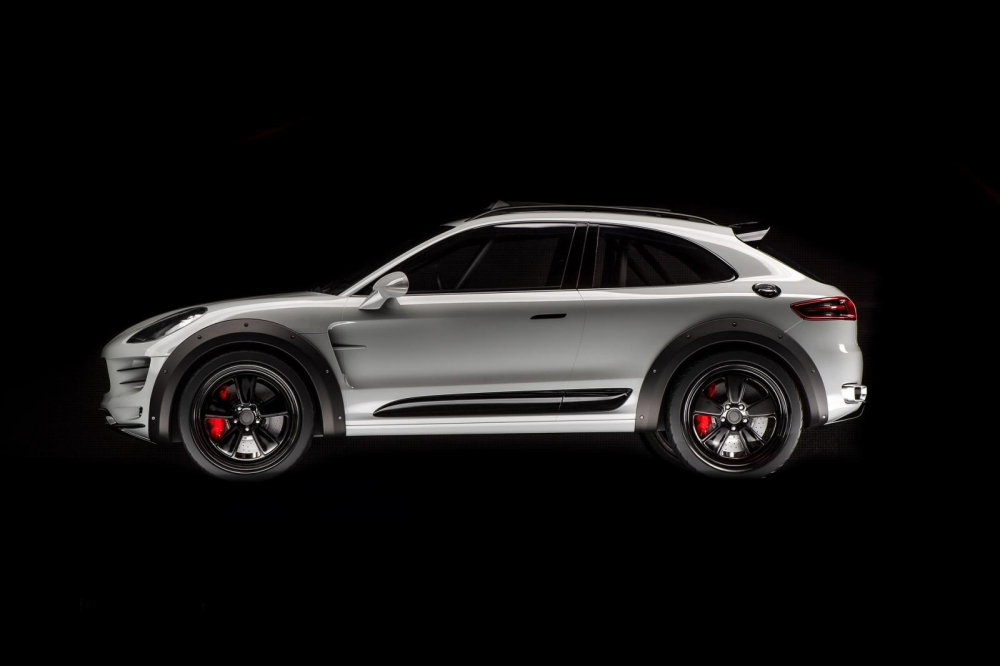Phía bên sườn của Porsche Macan Vision Safari Phía bên sườn của Porsche Macan Vision Safari
