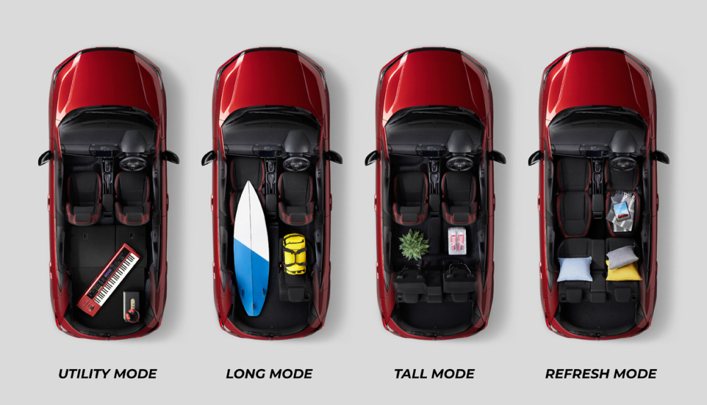 4 cách sắp xếp ghế của Honda City Hatchback 2021
