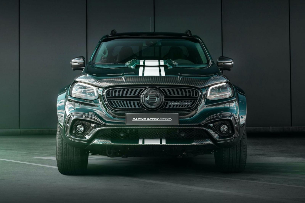 Đầu xe của Mercedes X-Class Racing Green Đầu xe của Mercedes X-Class Racing Green