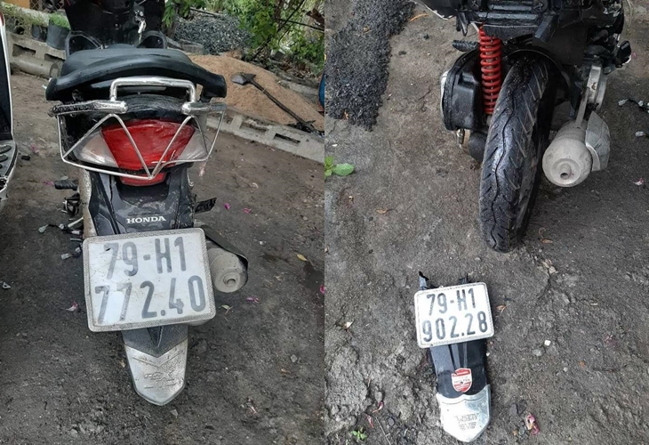 Các xe máy hư hỏng nặng