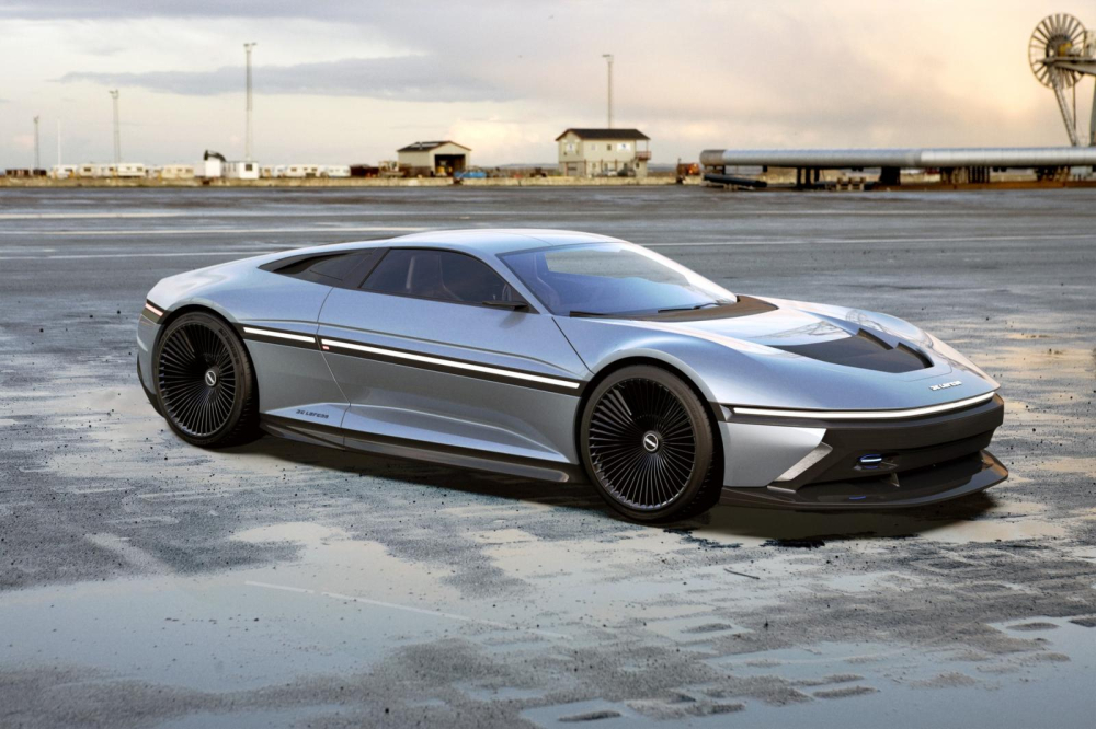 Phía trước của DeLorean DMC-12 2020 theo thiết kế của Angel Guerra Phía trước của DeLorean DMC-12 2020 theo thiết kế của Angel Guerra