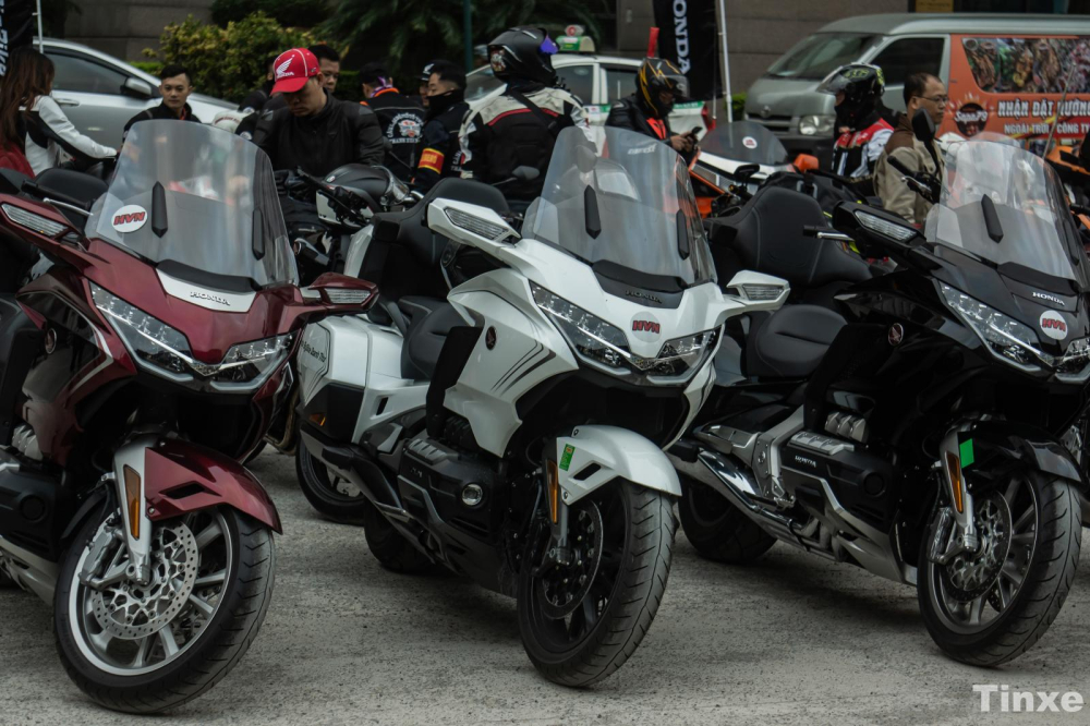 Trong loạt xe có mặt tại sự kiện có cả những chiếc Honda Goldwing trị giá bạc tỷ