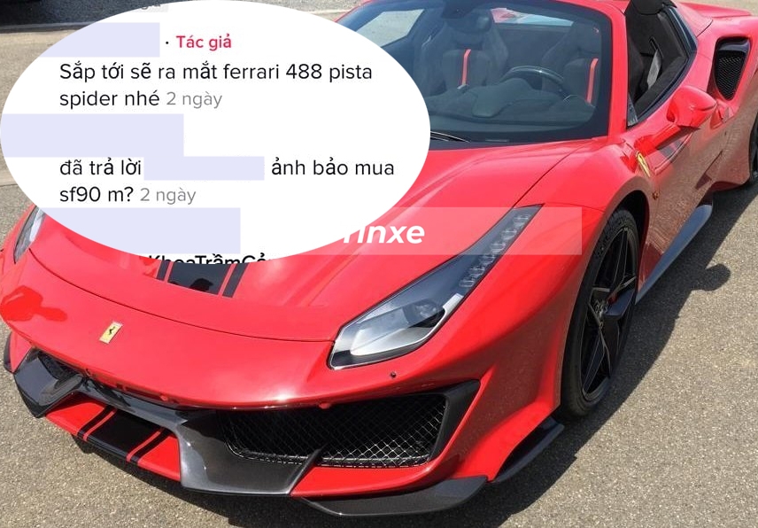 Trước đ&oacute; một người được cho quen biết với doanh nh&acirc;n Ho&agrave;ng Kim Kh&aacute;nh đ&atilde; tiết lộ sắp quay video Ferrari 488 Pista Spider