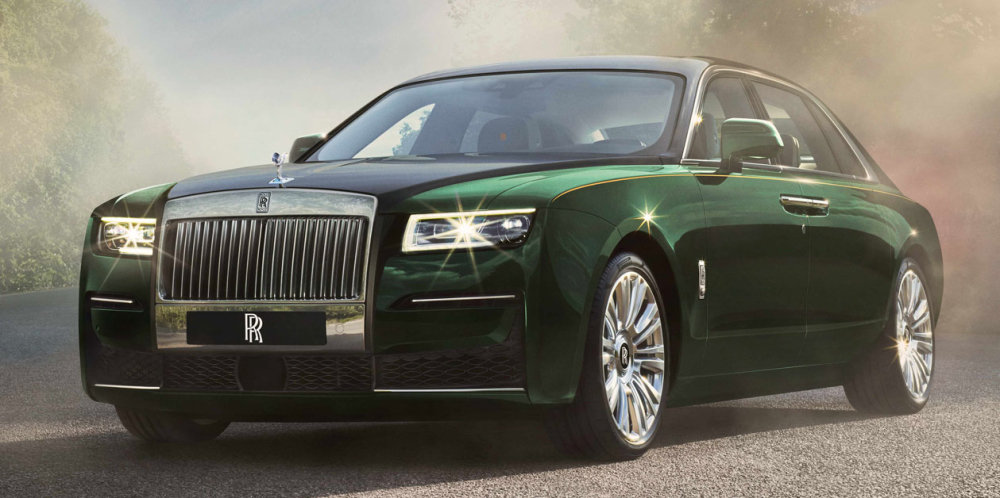 Cận cảnh thiết kế đầu xe của Rolls-Royce Ghost Extended 2021