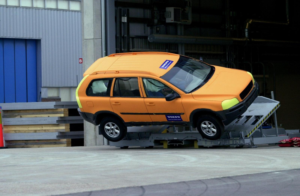 Khu vực thử nghiệm lật xe của Volvo