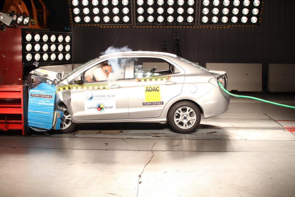 Ford Ka trong thử nghiệm va chạm trực diện