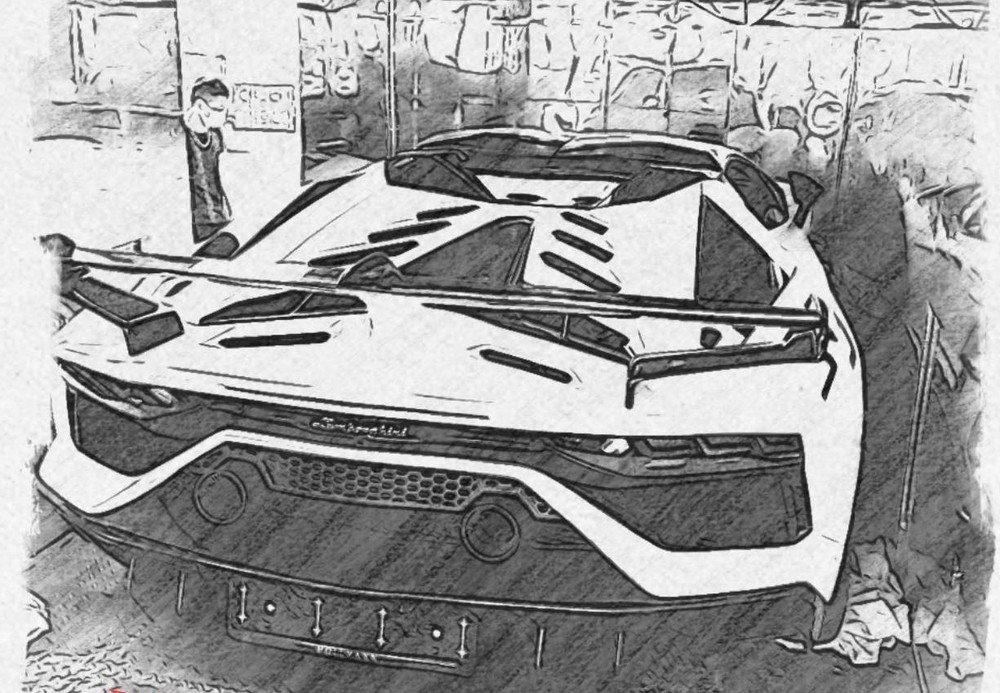 Trước đ&oacute; h&igrave;nh ảnh chiếc si&ecirc;u xe mui trần Lamborghini Aventador SVJ LP770-4 Roadster n&agrave;y được người nhập xe giữ b&iacute; mật m&agrave;u sơn của xe