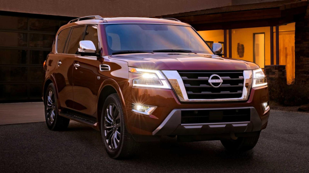 Nissan Armada 2021 c&oacute; cụm đ&egrave;n trước mới