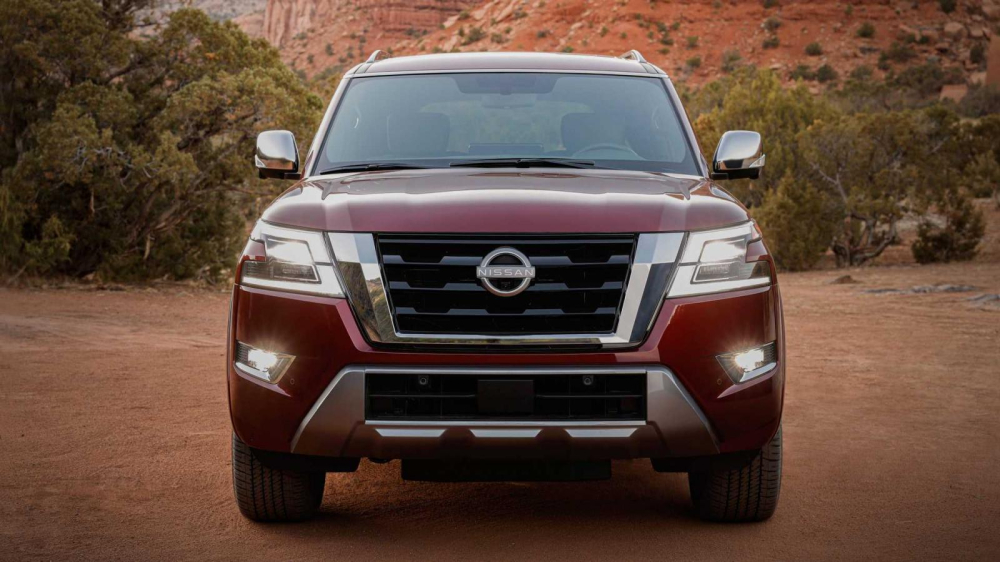 Cận cảnh đầu xe Nissan Armada 2021