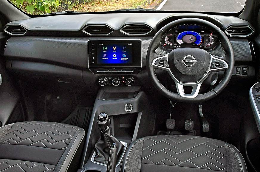 Nội thất b&ecirc;n trong Nissan Magnite tại Ấn Độ
