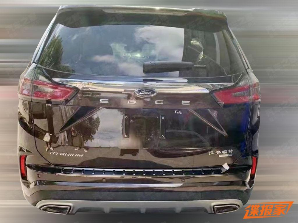 Thiết kế đằng sau của Ford Edge 2021 dành cho Trung Quốc