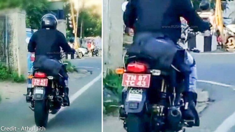 Mẫu xe được chụp lại trên đường phố Ấn Độ được cho là Interceptor 350