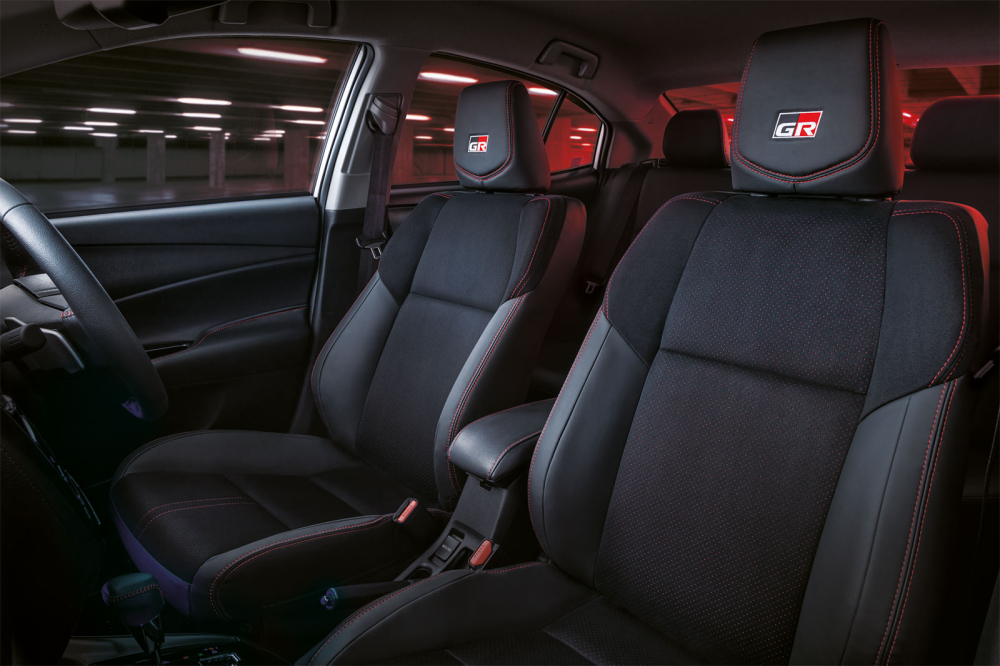 Ghế thể thao bên trong Toyota Vios GR-S 2021
