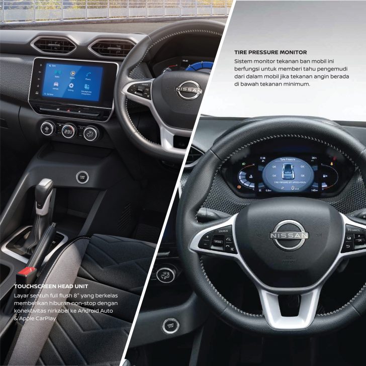 Nissan Magnite có bảng đồng hồ kỹ thuật số và màn hình trung tâm 8 inch