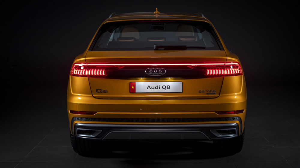 Hệ thống đ&egrave;n LED ph&iacute;a sau l&agrave; một đặc điểm nhận diện rất đặc trưng của Audi Q8.