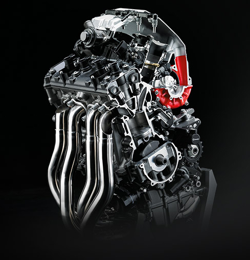 Động cơ Supercharged trên siêu mô tô Kawasaki Ninja H2 Động cơ Supercharged trên siêu mô tô Kawasaki Ninja H2