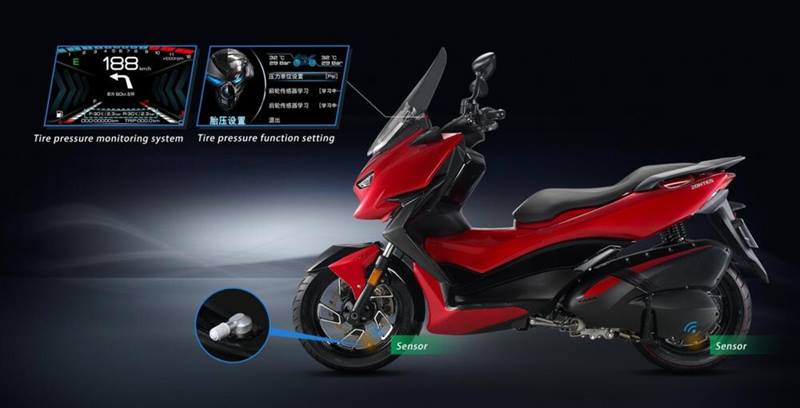 Chiếc xe thậm ch&iacute; c&ograve;n c&oacute; cảm biến &aacute;p suất lốp
