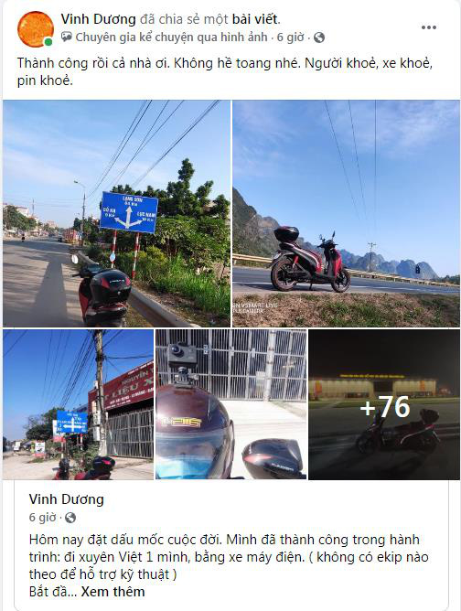 Ch&agrave;ng trai đến từ H&agrave; Nội ho&agrave;n th&agrave;nh chuyến đi sau 15 ng&agrave;y c&ugrave;ng chiếc xe Pega-S