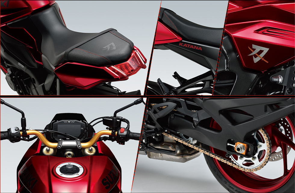 Loạt chi tiết tuyệt đẹp trên Suzuki Katana Red