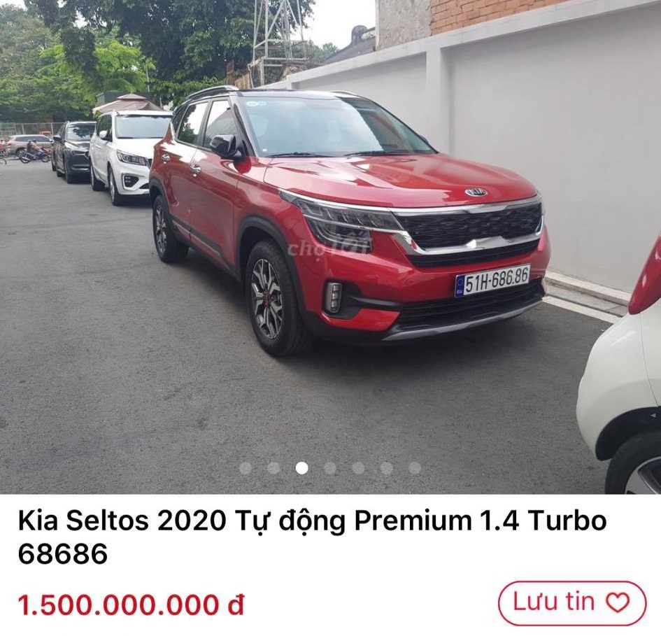 Chiếc Kia Seltos biển lộc ph&aacute;t được rao b&aacute;n với gi&aacute; 1,5 tỷ đồng