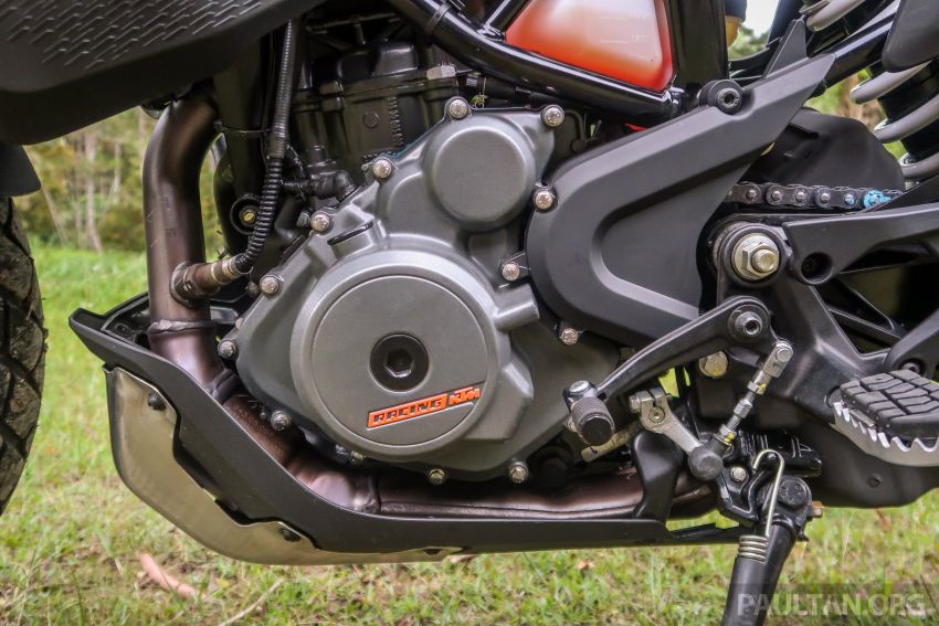 Động cơ xylanh đơn tr&ecirc;n KTM 390 Adventure