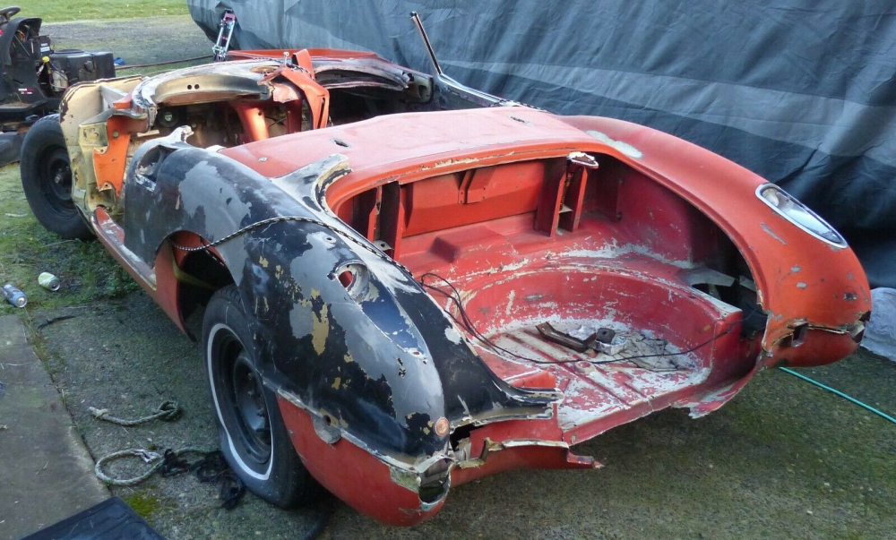 Chi phí để phục chế chiếc Chevrolet Corvette 1958 này chắc sẽ cao gấp vài lần tiền mua bây giờ