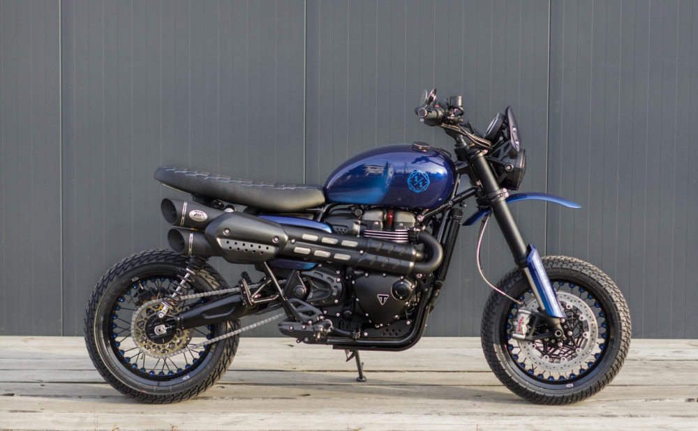 Bản độ tuyệt đẹp từ Triumph Scrambler 1200 XE lên Supermoto