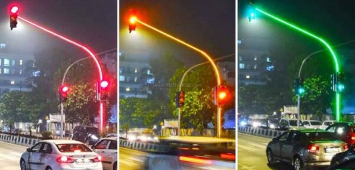 Ý tưởng đèn giao thông độc đáo tại Ấn Độ Ý tưởng đèn giao thông độc đáo tại Ấn Độ