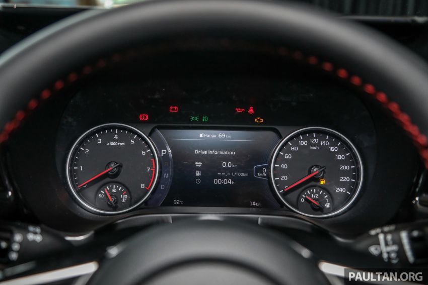 Bảng đồng hồ của Kia Seltos GT Line 2021