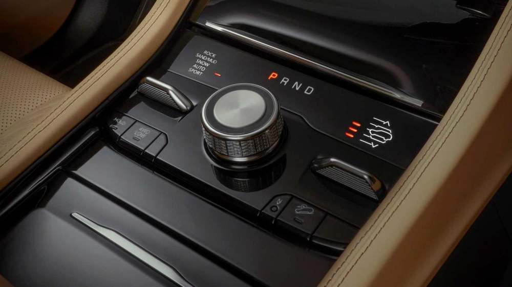 N&uacute;m xoay chọn số của Jeep Grand Cherokee L 2021