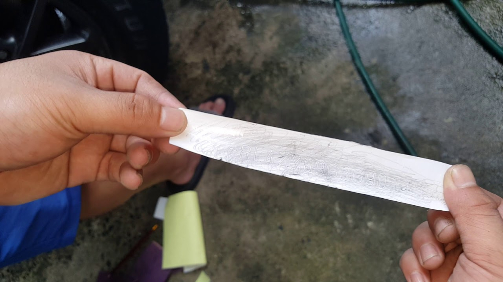 Cách cà số khung số máy Cách cà số khung số máy