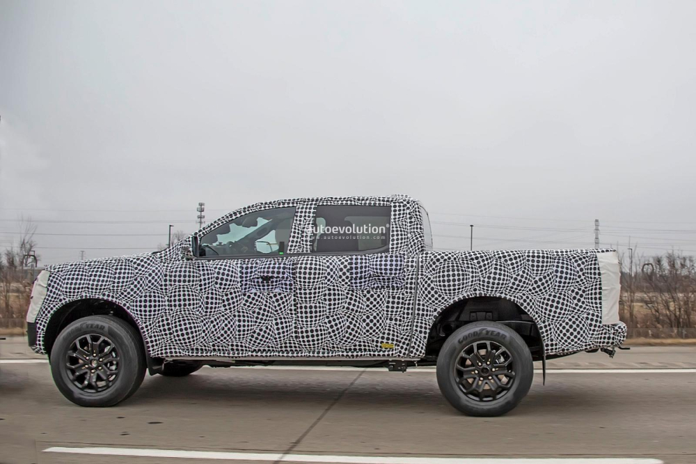 Thiết kế bên sườn của Ford Ranger 2023