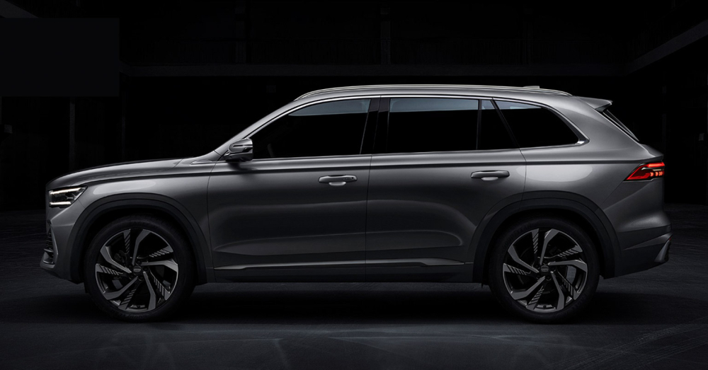 Geely KX11 nh&igrave;n từ b&ecirc;n sườn
