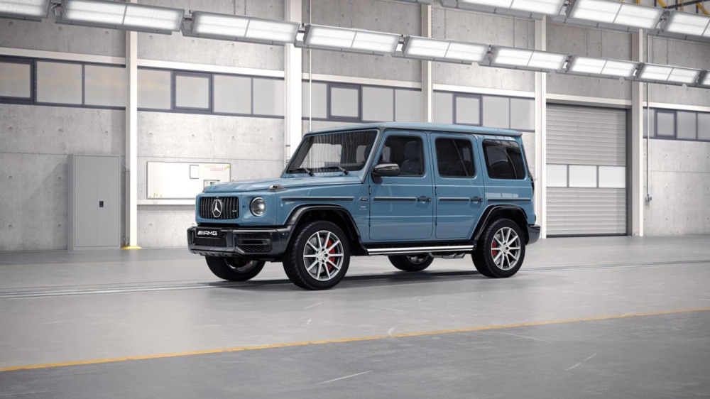 Cận cảnh màu sơn China Blue trên SUV hạng sang Mercedes-AMG G63 đời mới của Đàm Thu Trang Cận cảnh màu sơn China Blue trên SUV hạng sang Mercedes-AMG G63 đời mới của Đàm Thu Trang