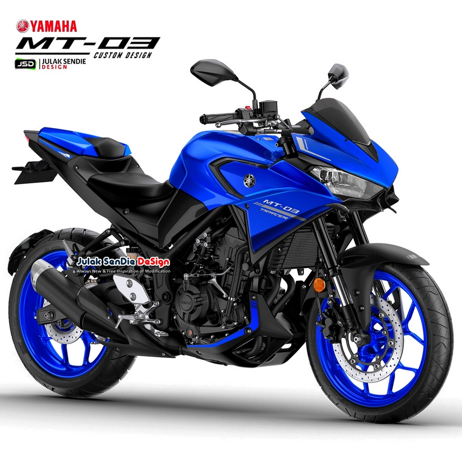 H&igrave;nh ảnh thiết kế đặc biệt được cho l&agrave; Yamaha MT-03 Tracer