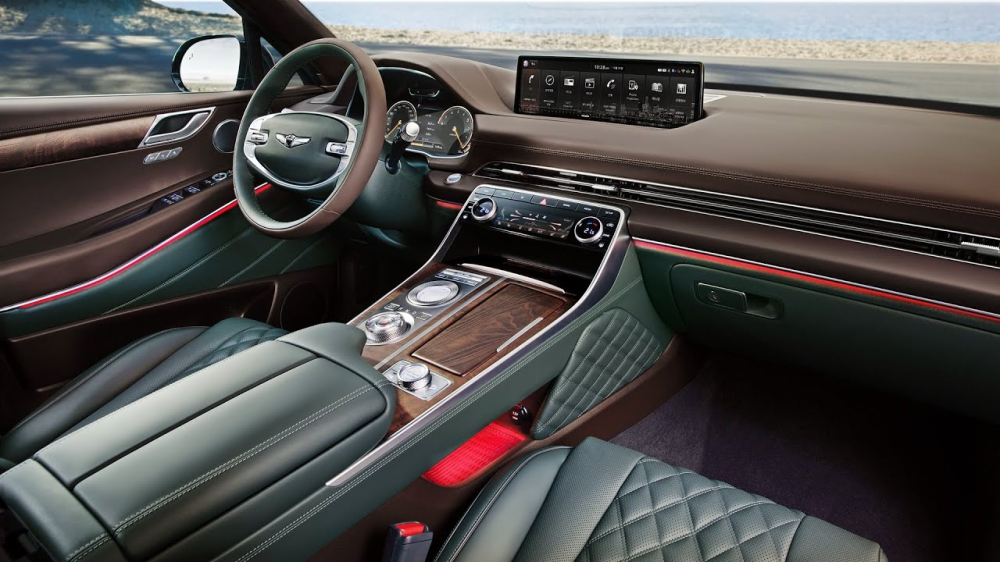 Tổng thể nội thất của Genesis GV80. Tổng thể nội thất của Genesis GV80.